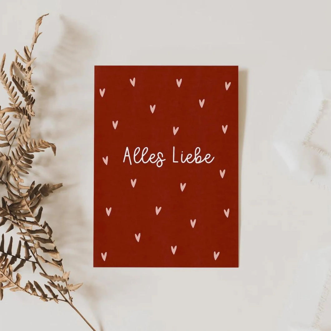 Alles Liebe Karte