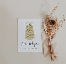 Lade das Bild in den Galerie-Viewer, Zur Hochzeit Karte
